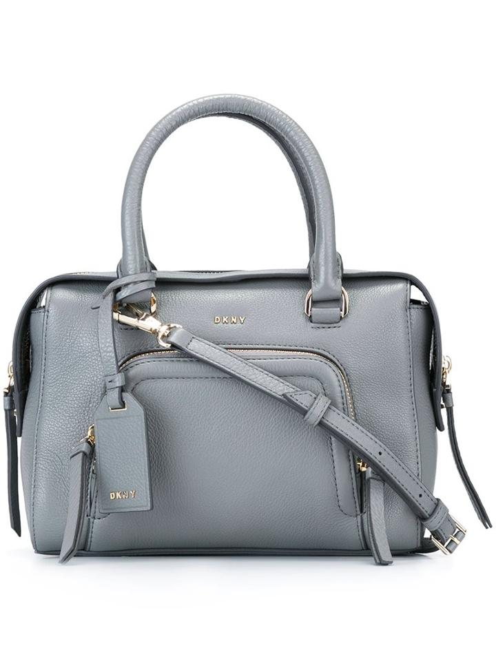 Dkny Small Zip Pocket Tote, Women's, Grey