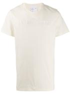 Helmut Lang Embroidered Logo T-shirt - Neutrals