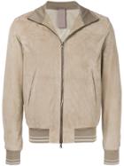 Orciani Zipped Biker Jacket - Nude & Neutrals