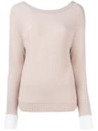 Allude Deep V Back Jumper
