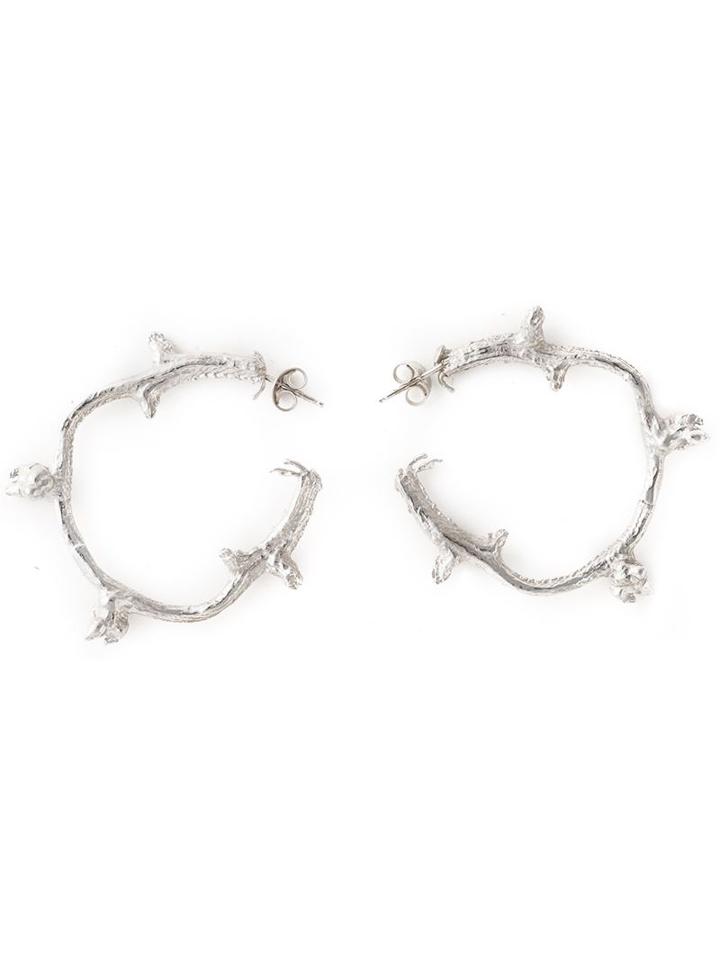 Ros Millar 'branch' Hoop Earrings