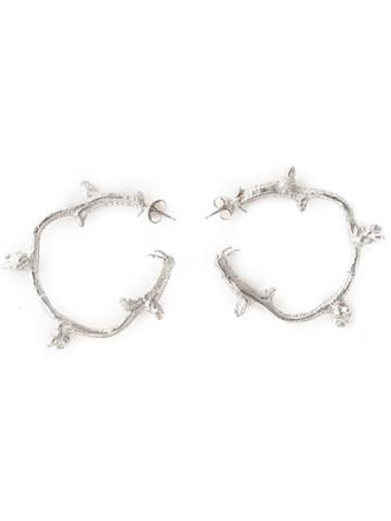 Ros Millar 'branch' Hoop Earrings
