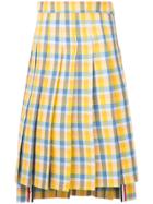 Thom Browne Pleated Check Skirt - Multicolour