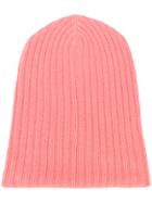 The Elder Statesman Cashmere Summer Cap Beanie - Pink & Purple
