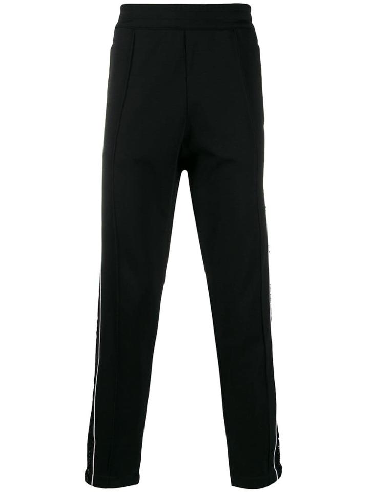 Versus Sequin Stripe Track Trousers - Black