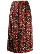 Junya Watanabe Printed Pleated Skirt - Black