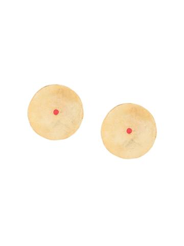 Ora.c Round Shaped Earrings - Metallic