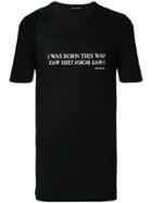 Neil Barrett I Was Born This Way Printed T-shirt - Black