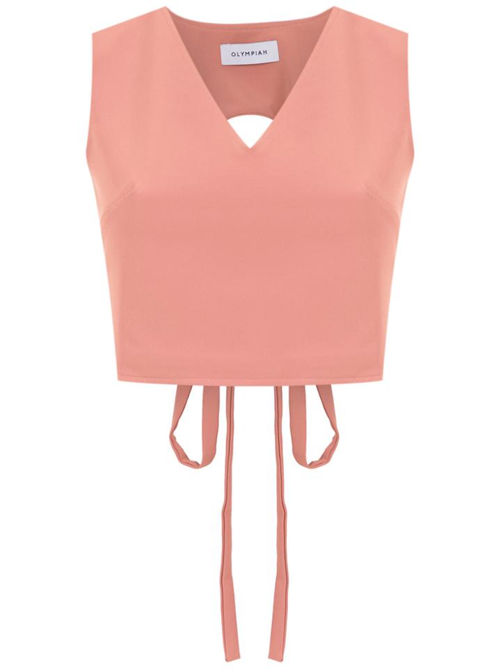 Olympiah Papa Cropped Top - Pink & Purple