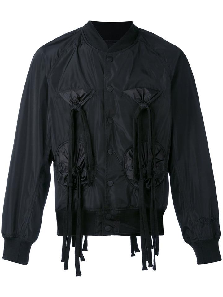 Ktz - Raglan Bomber Jacket - Men - Polyester - M, Black, Polyester