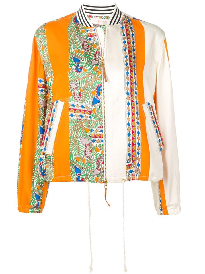 Tory Burch Multicoloured Bomber Jacket - Orange