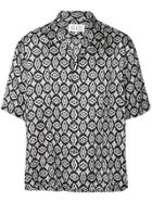 Maison Margiela Printed Short Sleeve Shirt - Black