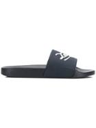 Ermenegildo Zegna Logo Print Slides - Blue
