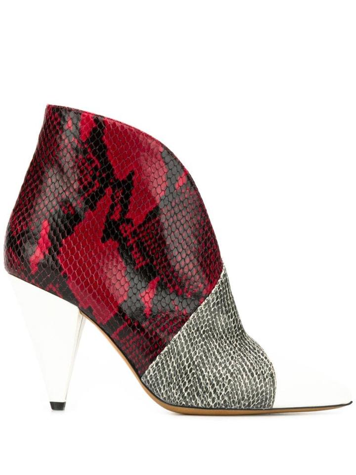 Isabel Marant Archenn Snakeskin Boots - White
