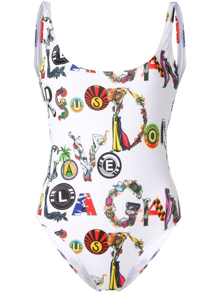 Versus Printed Swimsuit - White