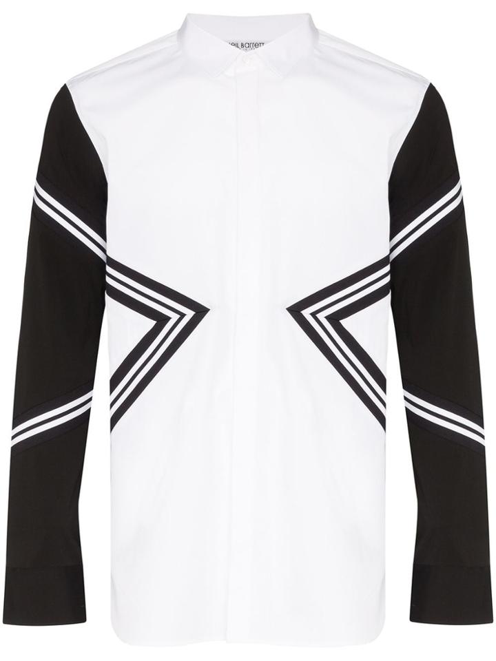 Neil Barrett Triangle Print Shirt - White