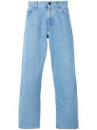 Gosha Rubchinskiy - Plain Straight Let Pants - Men - Cotton/polyester - M, Blue, Cotton/polyester