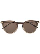 Bottega Veneta Eyewear Clubmaster Sunglasses - Brown