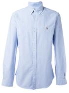 Polo Ralph Lauren Button-down Collar Chest Logo Shirt - Blue