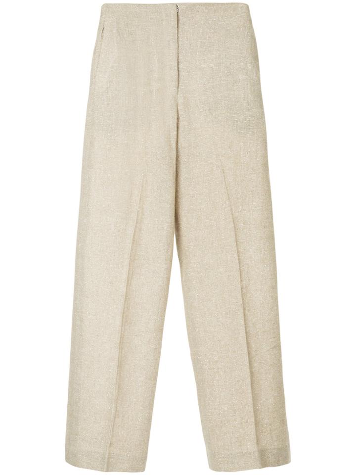Bambah Sparkle Tailored Trousers - Brown