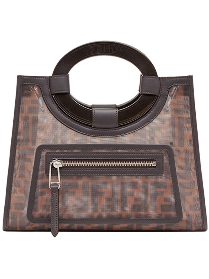 Fendi Small Runaway Shopping Tote - Brown