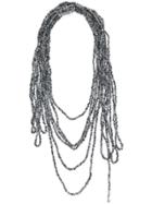 Maria Calderara String Scarf - Grey