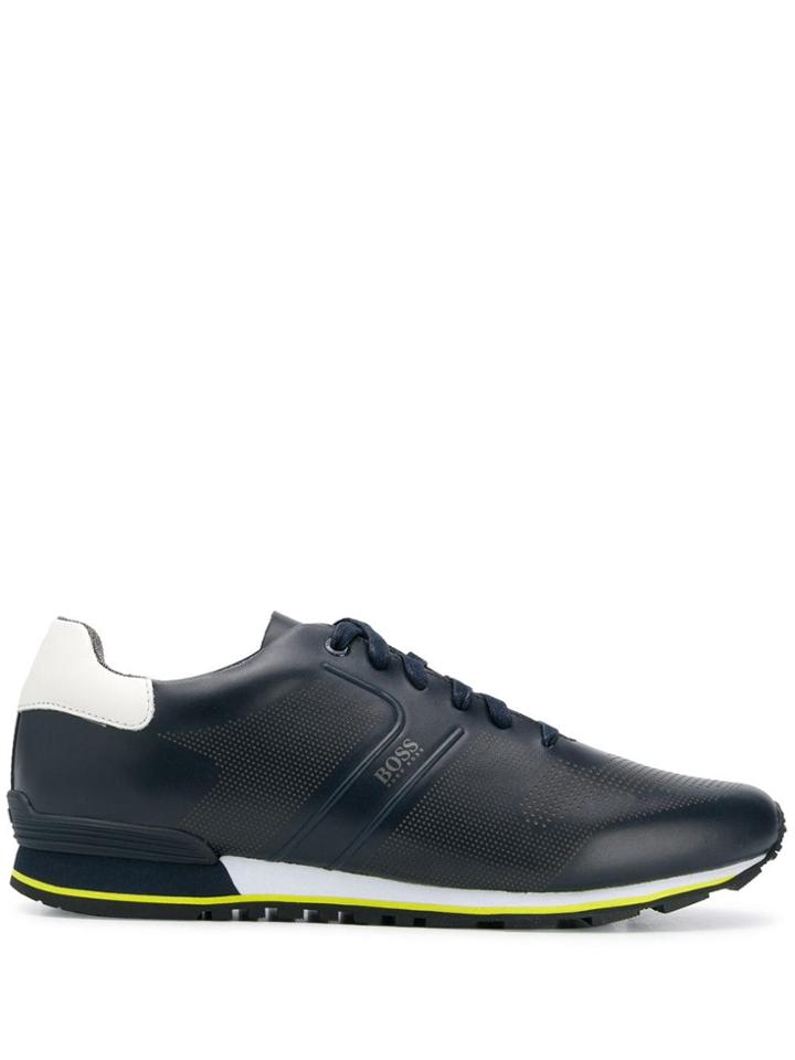 Boss Hugo Boss Perforated Low-top Sneakers - Blue