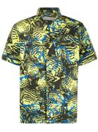 Billionaire Boys Club Fish Camouflage Print Shirt - Yellow