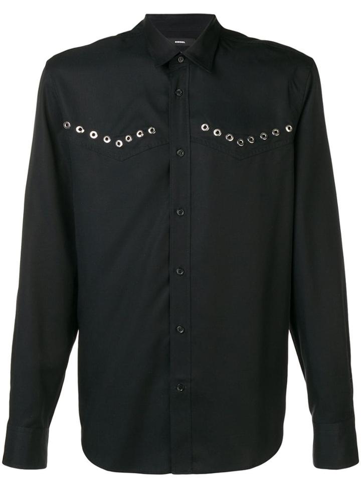 Diesel Rivet Detail Shirt - Black