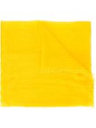 Faliero Sarti Frayed Edge Scarf, Women's, Yellow/orange, Silk/modal