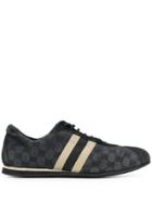 Gucci Vintage 2000's Gg Print Sneakers - Black