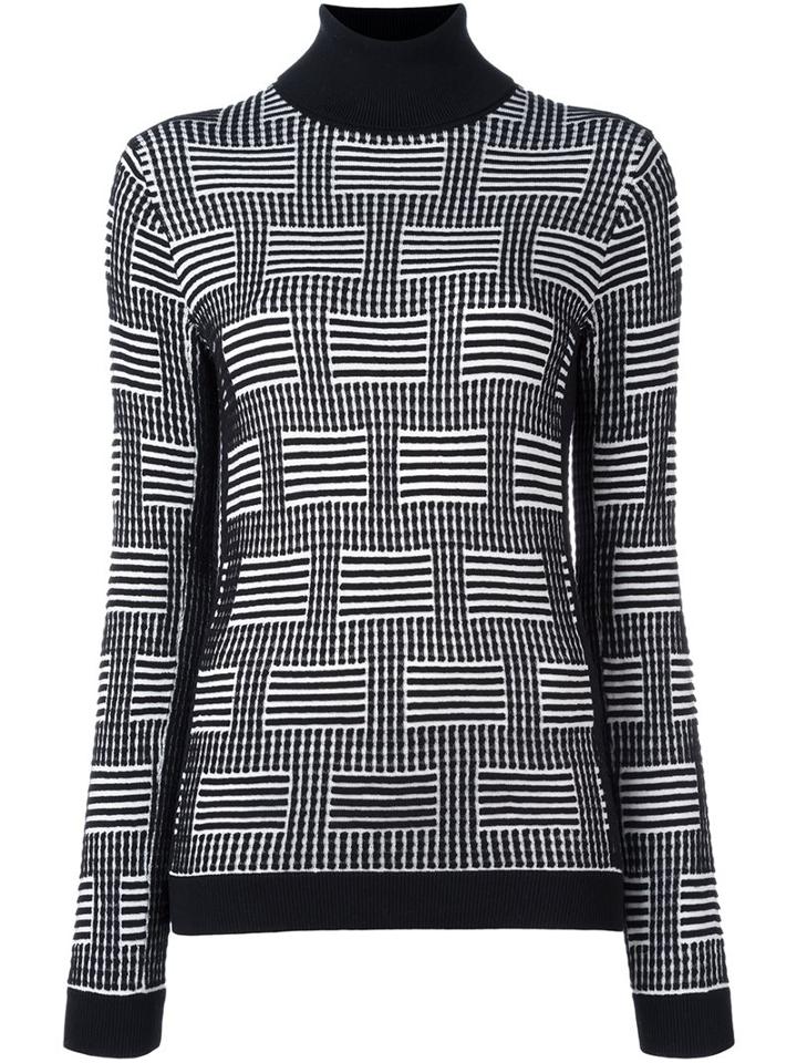 Kenzo 'ny Stripes' Jumper, Women's, Size: Large, Black, Silk/cotton