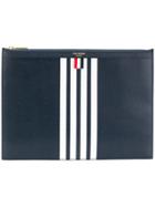 Thom Browne Medium Zipper Document Holder (35x25 Cm) With Contrast