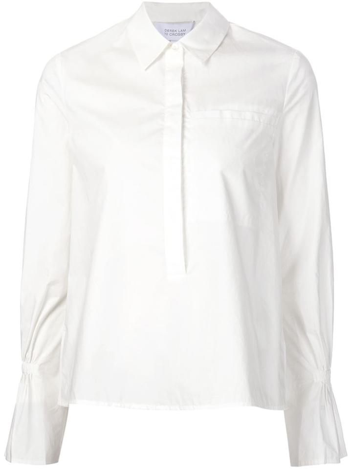 Derek Lam 10 Crosby Flounce Sleeve Shirt