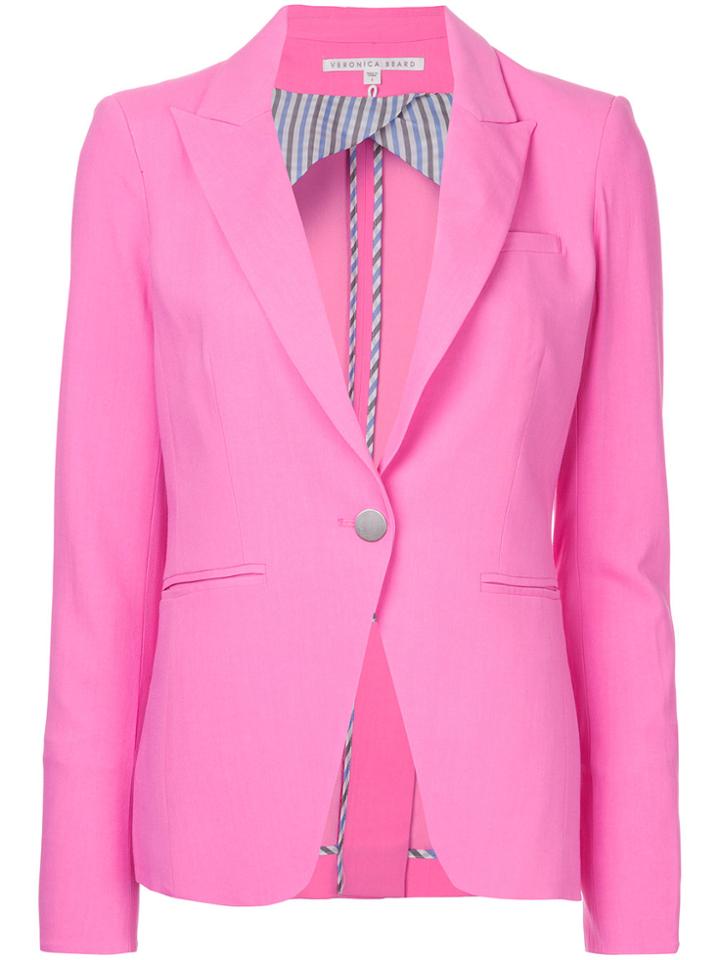 Veronica Beard Simone Dickey Jacket - Pink & Purple