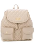 Love Moschino Quilted Logo Backpack - Nude & Neutrals