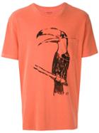 Osklen Strong Tucano Chalk Print T-shirt - Orange