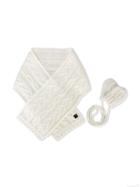 Tartine Et Chocolat Cable Knit Scarf And Mittens Set, Girl's, Size: 40 Cm, White