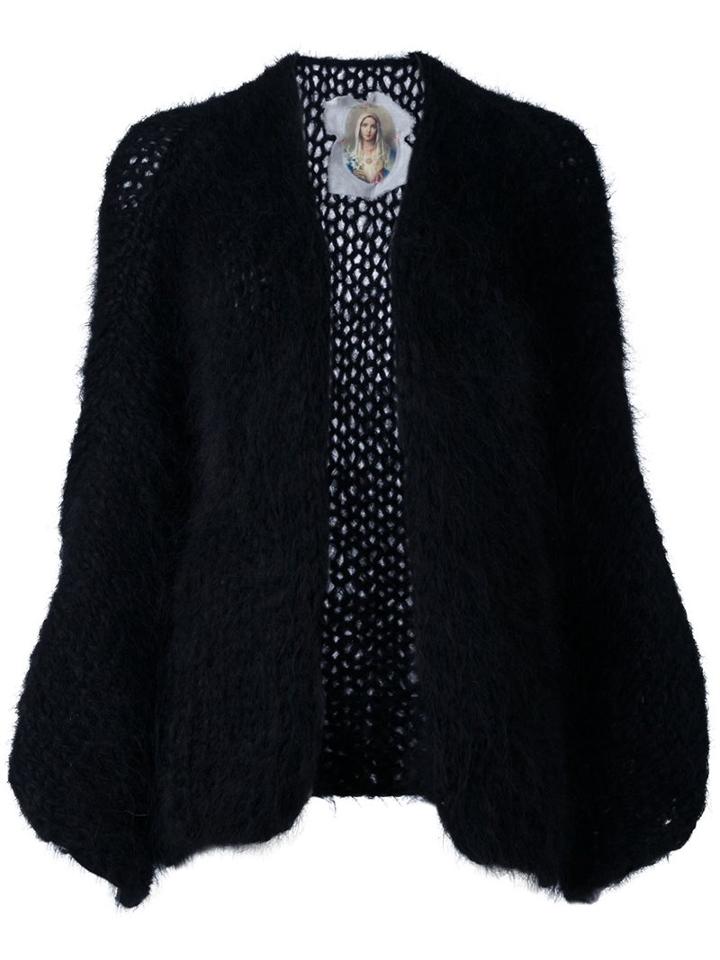 Made By Bernadette Wide Sleeve Cardigan, Women's, Black, Mohair