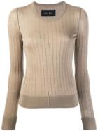 Neil Barrett Striped Pattern Jumper - Neutrals