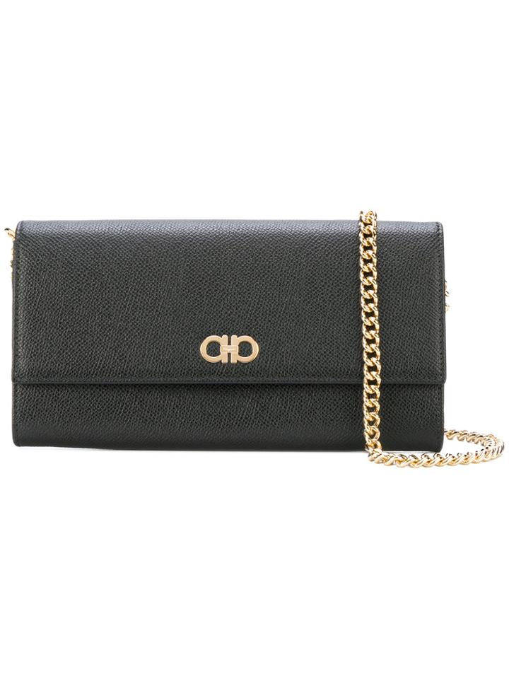 Salvatore Ferragamo Gancio Wallet-on-a-chain - Black