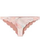 Marysia Marble Print Bikini Bottoms - Pink