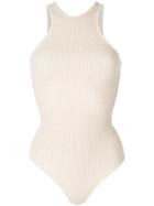 Yeezy - Rib Knit Bodysuit - Women - Cotton/polyamide/rubber - Xs, Nude/neutrals, Cotton/polyamide/rubber