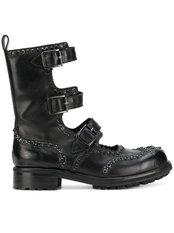 Ktz Limited Editoon Crystal Boots - Black