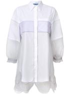 Prada Layered Scalloped Hem Shirt - White