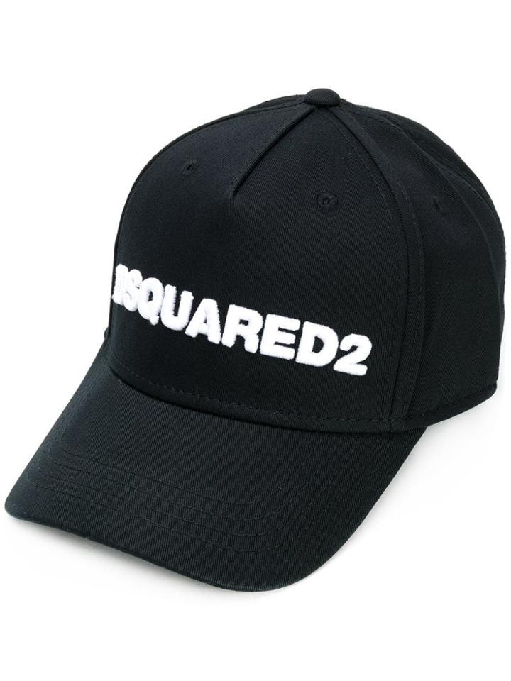 Dsquared2 Kids Logo Embroidered Cap - Black