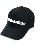 Dsquared2 Kids Logo Embroidered Cap - Black