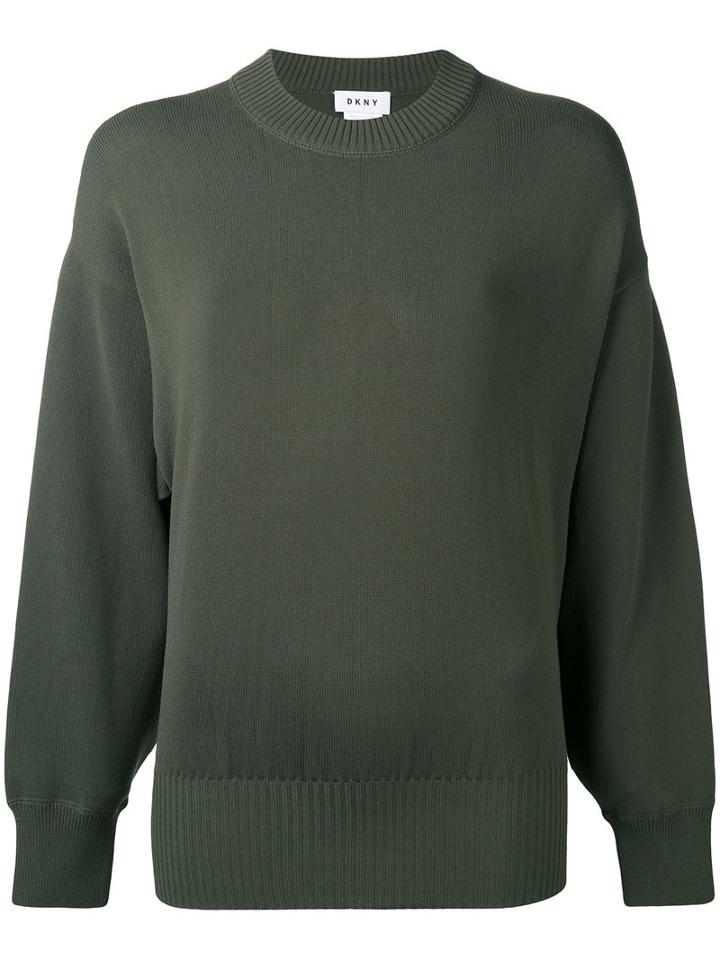 Dkny - Open Back Jumper - Women - Nylon - S, Women's, Green, Nylon