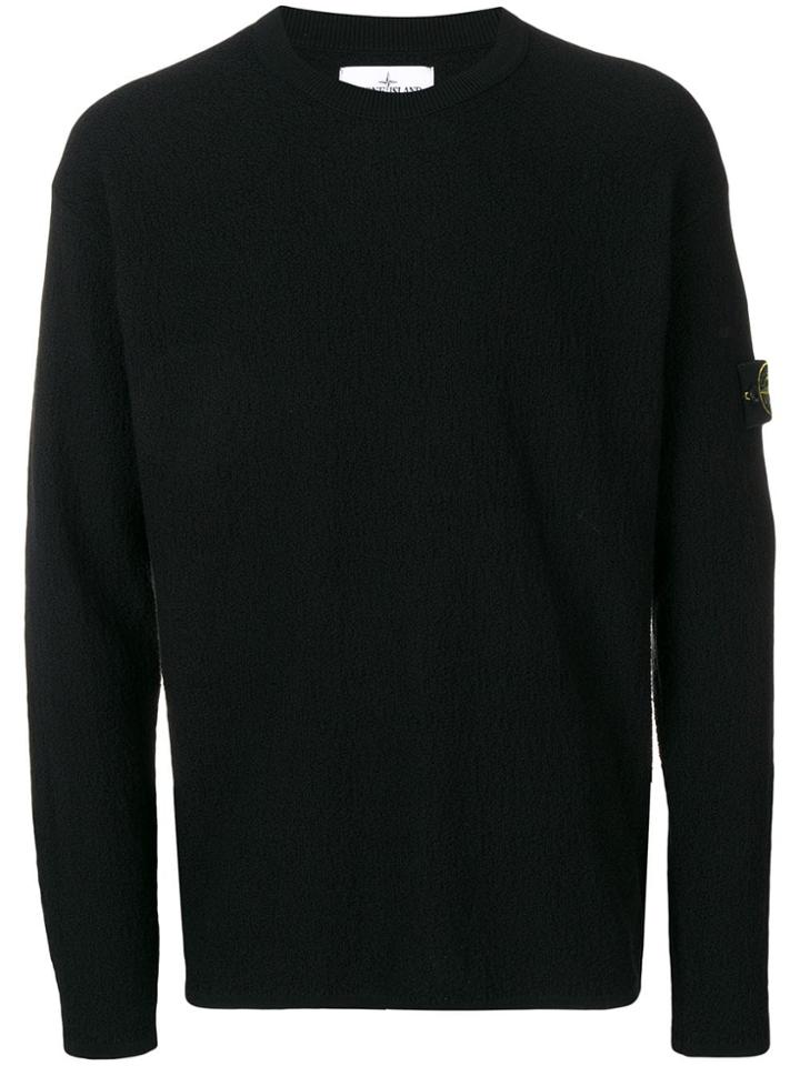 Stone Island Logo Patch Jumper - Black