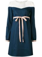 Off Shoulder Dress - Women - Cotton - 44, Blue, Cotton, Miahatami